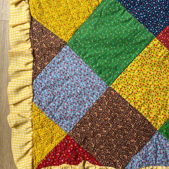 Vintage Infant Blanket & Pillow - Cottage Craft - Made in USA- 1981 - Picture 7 of 11